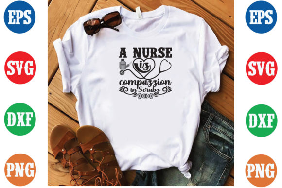 A Nurse is Compassion in Scrubs SVG: A Heartfelt Embroidery Design