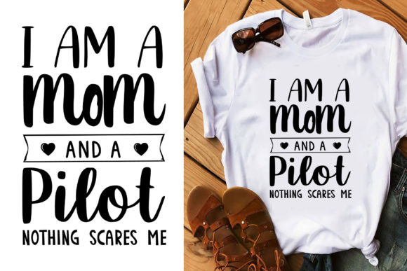 I Am a Mom and a Pilot Typography Embroidery Review