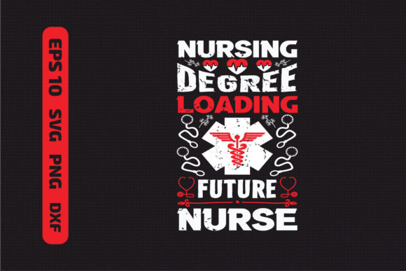 Nurse Typographic T-Shirt Design SVG